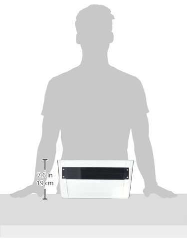 Deflecto 73101 Docupocket Letter Size Magnetic Wall File Pocket, 13W X4D X7H, Clear #TOP4