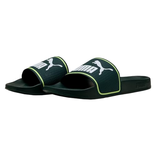 PUMA Unisex Leadcat 2.0Slide Sandal, Green Terrain PUMA Weiß Fizzy Light, 44.5 EU