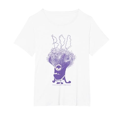 Minions Haloween Merch Designs Boo Fun Art T-Shirt, Women's Plus, White, 4X