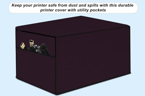 Image of Stylista Waterprood and Dustproof Printer Cover Suitable for Brother Auto Duplex HL-L3220CDW, Heavy-Duty Maroon Thick Polyester