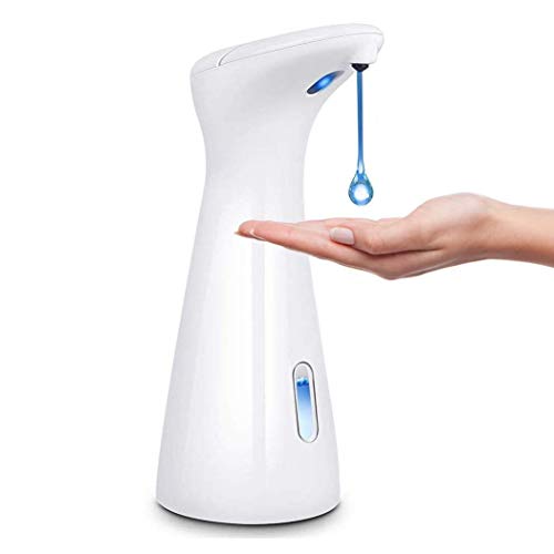 Hola-Luz Dispensador de jabón de baño y cocina 2019, dispensador eléctrico automático, dispensador de jabón líquido blanco, 200 ml