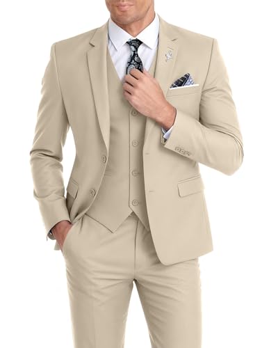 Men’s 3 Piece Suit Set Slim Fit Dress Suits Set