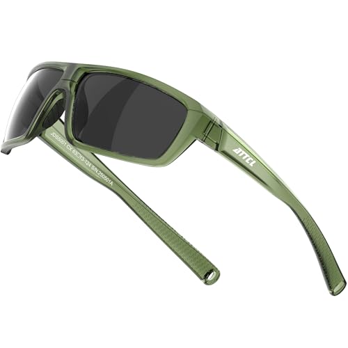 Attcl Gafas De Sol Polarizadas Para Hombre, Para Deportes, Pesca, Conducción, Protección Uv, Ultraligeras Tr90, 5001-C22-Toushenlv Gris No Espejado , Medium Attcl Gafas De Sol Polarizadas Para Hombre, Para Deportes, Pesca, Conducción, Protección Uv, Ultraligeras Tr90, 5001-C22-Toushenlv Gris No Espejado , Medium