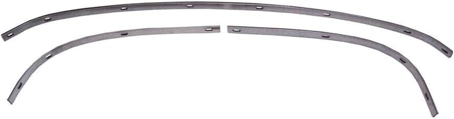 for Ford for Mustang 1971-1973 Top Rear Tacking Rail Strip 3-Qty Bolt-on Convertible