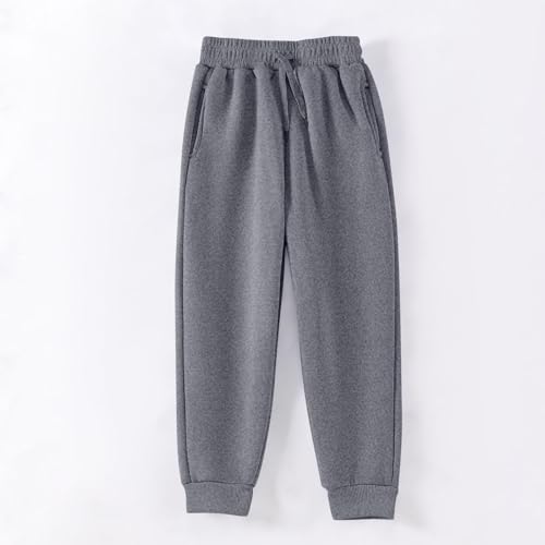 Girls Fleece Lined Sweatpants - Toddler Girl Joggers Elastic Waist Drawstring Athletic Pants Pull On Pant with Pockets3