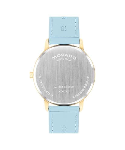 Movado Face Watch - Swiss Quartz, Leather Strap - Classic, Timeless Luxury Fashion Timepiece for Him or Her - 39mm3