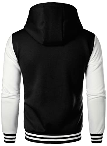 HOOD CREW Mens Casual Sports Varsity Jacket Fashion Hooded Letterman Jackets3