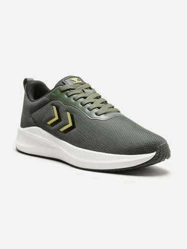 Image of hummel Ultralite Lace Up Sports Shoes for Men with Lightweight TPR Sole Comfortable Breathable and Slip Resitant Ideal for Running Walking Gym Trekking Hiking