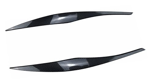 Copri-sopracciglia for fari anteriori malvagi, palpebre angolari, for BMW E90 for berlina E91 Touring 2005-2011, accessori for auto Tuning Bodykit (colore: aspetto carbonio)