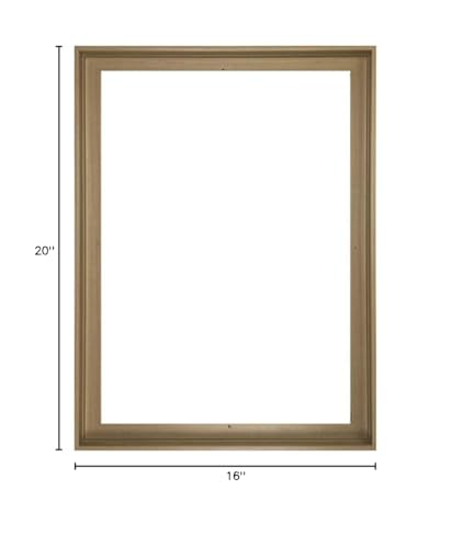 Image of DIY Floating Frame for 16X20 /40.7X50.8cm Canvas,0.6-0.8 inch /1.5-2cm Deep.Picture Art Wall Decor,Art Canvas Brown Frame