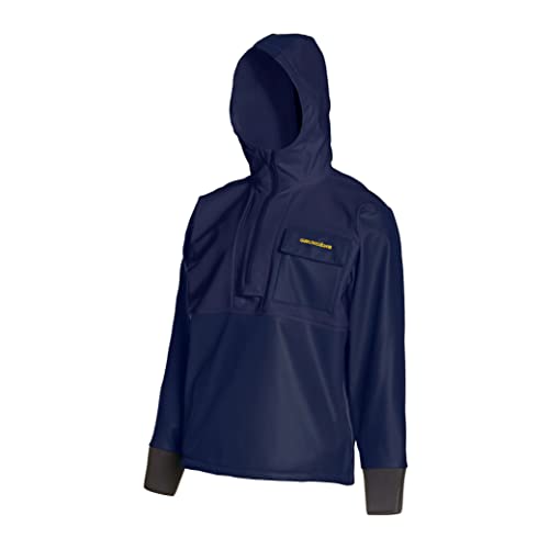 Grundéns Neptune Thermo Anorak Jacket | Durable Waterproof Protection Jacket with Warm Fleece Backer for Fishing Rain Gear