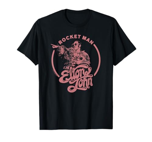 Elton John Rocketman Circle Point Music Chanteur T-Shirt