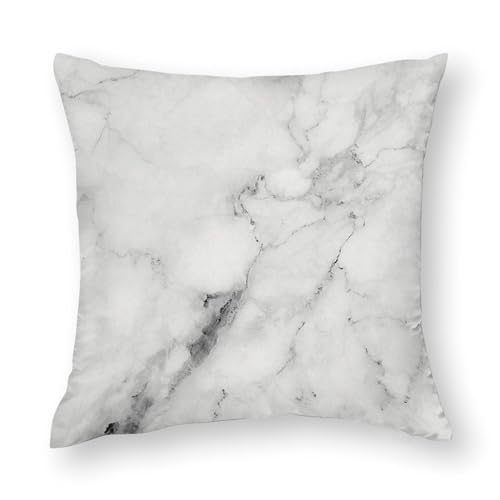 クッションカバー 抱き枕カバー インテリア 飾り オフホワイト 大理石 枕カバー 装飾枕カバー 座布団カバー おしゃれ 部屋飾り ソファ背当て 寝室 車用 16"x16"
