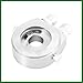 Motoforti Universal Car Aluminum Alloy Oil Filter Cooler Sandwich Thread Plate Adapter Oil Cooler Kit Silver Tone M20x1.5 1/8 NPT Long-Lasting