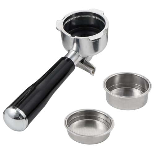Porte-filtre 51 mm avec 1 tasse et 2 paniers filtrants pour Neretva modèle : 3690SU, porte-filtre pressurisé de 51 mm à 3 oreilles, pièces de rechange pour machine à café Neretva Expresso
