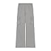 Cargo Pants for Womens Elastic High Waist Wide Leg Pants Baggy Fashion Teen Girls Active Workout Joggers with Pockets Gray