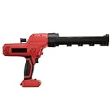 Cordless Caulking Gun 10oz Compatible with Milwaukee 18V Battery, Electric Caulk And Adhesive Gun with 5 Speed, Anti-Drip, Auto Retract, LED Light for Filling, Sealing(Tool Only)