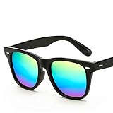 ShFhhwrl Klasyczne okulary przeciwsłoneczne męskie kolorowe okulary przeciwsłoneczne do jazdy okulary przeciwsłoneczne dla kobiet mężczyzn Uv400 czarne tęcza