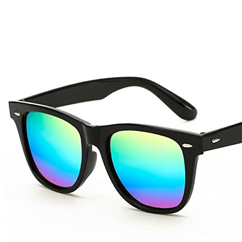 ShFhhwrl Klasyczne okulary przeciwsłoneczne męskie kolorowe okulary przeciwsłoneczne do jazdy okulary przeciwsłoneczne dla kobiet mężczyzn Uv400 czarne tęcza
