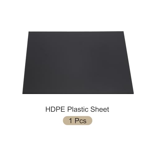 Image of 24 inch x 24 inch x 1 /8 inch HDPE Plastic Sheet, High Density Polyethylene Sheet Cutting Board Black Solid Block, [for DIY, Home Floor]