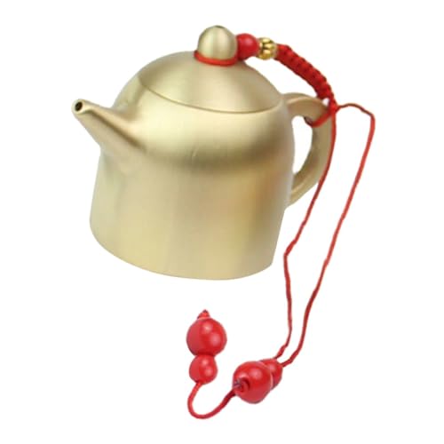 GALPADA Mini Teiera in Ottone Retro Ornamento da in Ottone Resistente e Decorazione per e da Tè Accessorio Decorativo in Metallo