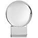 Amlong Crystal Meditation K9 Crystal Ball 3.25 inch (80mm) Diameter for Photography, Lensball, Decorative Ball with Free Crystal Stand and Gift Box, Clear