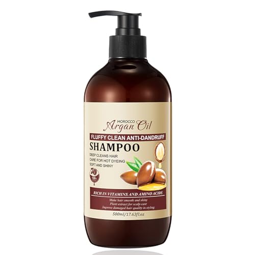 Argan Oil Shampoo,Argan Oil Haircare Against Dandruff Itchy and Dry Scalp,Sulfate Free Shampoo,Moisturising Shampoo,Dandruff Shampoo Helps Reduce Hair Loss,Strong Hair