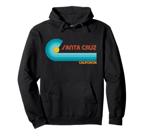 California California Wave Sunset City degli anni '70 -'80 Santa Cruz Felpa con Cappuccio