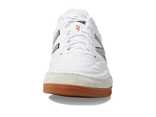 New Balance New Balance Men's 442 V2 Team in Soccer Shoe, White/Black, 11 Medium US