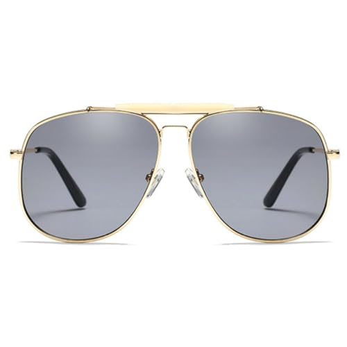 Freckles Mark Unique Retro Sunglasses for Womens Mens Double Bridge Aviator Sunglasses3