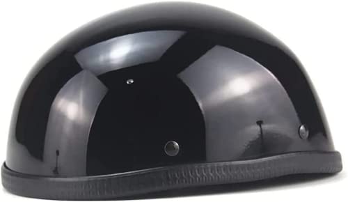 Cool Skull Cap Half Shell Helmet For Men Women, Small And Light Motorcycle Half Helmet Dot Approved, German Style Helmet, Retro Beanie Vintage Open Face Helmet For Cruiser Chopper Moped (C,Small) #TOP2