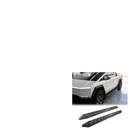 HANSSHOW Running Boards for Cybertruck Side Steps Cybertruck Running Board Nerf Bars Door Steps Cybertruck Accessories 2025 Gen4.0