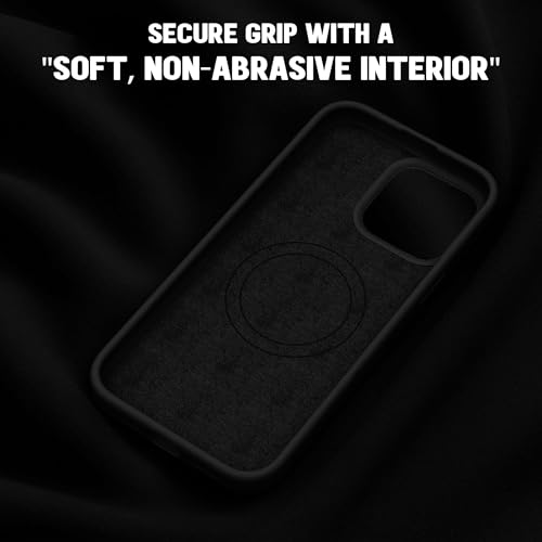 Image of Kratos Active Grip Silicone Case Cover Compatible with iPhone 15 Plus - Enhanced Protection, Wireless Magnetic Charging Case with Raised Edge Camera & Screen Protection, Shock-Resistant Design Black