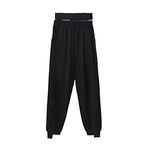 Dames hoog getailleerde micro geplooide buikcontrole elastische joggingbroek Verstelbare enkelopening casual sportbroek