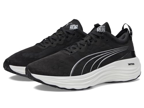 Image of PUMA Womens Foreverrun Nitro Running Sneakers Shoes - Black - Size 9.5 M