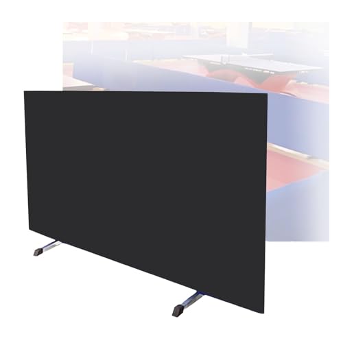 コンテストバッフル卓球、折りたたみ式ピックルボールコートバッフル、スポーツコートパーティションスクリーン、亜鉛メッキでボールピックアップが簡単(Black,140x75cm-4pieces)