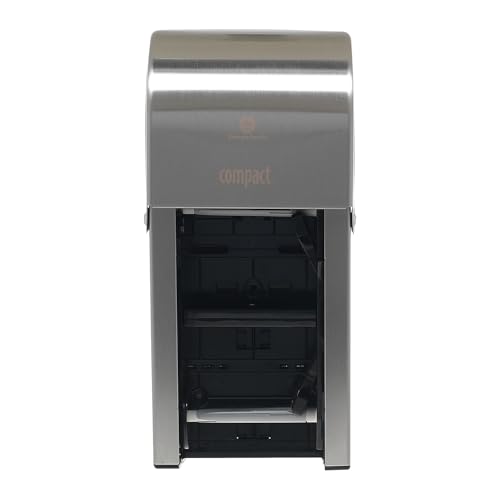 Compact Vertical Double Roll Coreless Tissue Dispenser