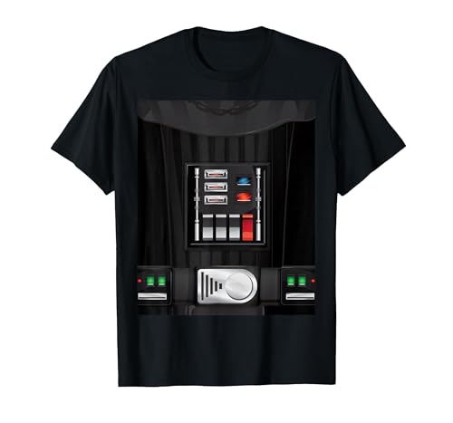 Star Wars Darth Vader Halloween Costume Camiseta, Hombre, Negro, XL