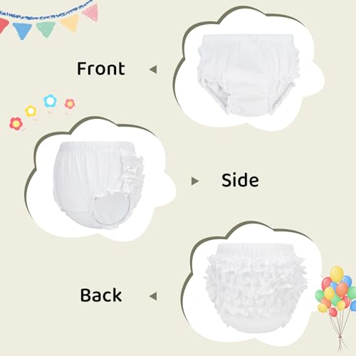 image for Durio Baby Bloomers for Toddler Girls Ruffle Diaper Covers for Girls C