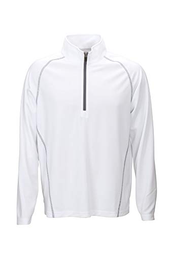 Men's Performance Pullover, White, 3XL