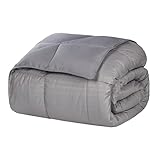 All Season Down Alternative King Reversible Blanket, Grey