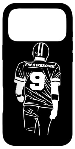 I'm Awesomeという名前の面白いアメリカンフットボール選手 スマホケース iPhone 17 Pro Max 用