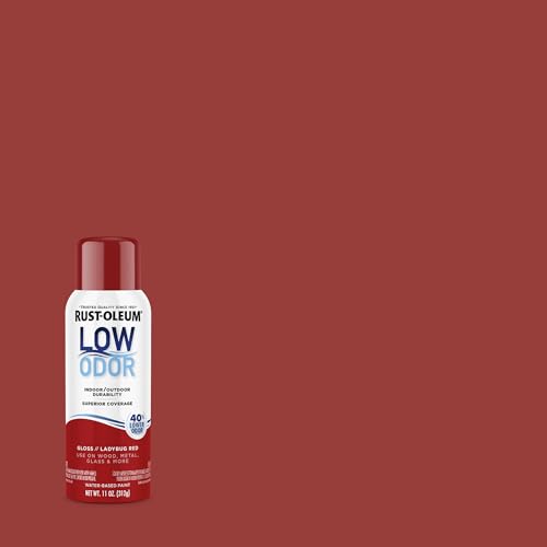 Image of Rust-Oleum Low Odor Premium Spray Paint, 11 oz, Gloss Ladybug Red, 6 Pack