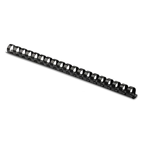 Image of Fellowes inchFellowes 52327, Plastic Combs - Round Back, 100 Pack, Black, inch5 /8 inch inch,120 Sheet Capacity inch