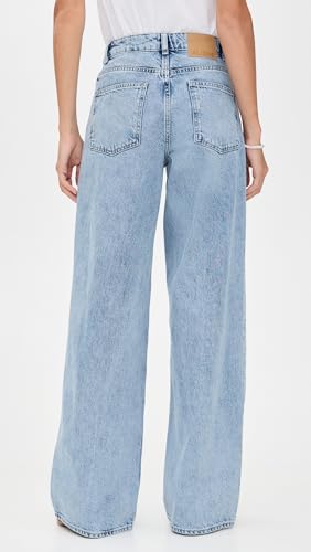 Loose Wide Leg Jeans - Powder Blue by ALIGNE3