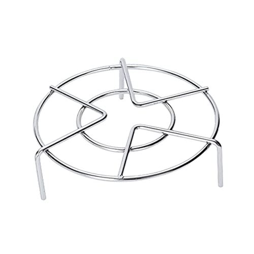 MAGICLULU Three Legged Stainless Steel Steamer Rack for Saucepan Steamer Basket Kitchen Rack Pot Dishes Bracket Egg Steaming Cooking Accessories Rustproof Stable