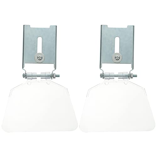 Bench Grinder Tool Rest 2pcs Bench Grinder Eye Grinder Eye Shield Replacement Kit Stainless Steel Attachment Grinder Tool Shield for Most Bench Grinders Use 16.3X11.6X1.5CM Wen Bench Grinder