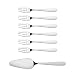 Tramontina Essentials Lot de 7 couverts à gâteau en acier inoxydable avec 6 fourchettes à thé, gâteau, pâtisserie, dessert