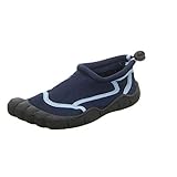 Flexible Laufsohle Bockstiegel LANGEOOG Unisex Kinder Badeschuhe, Gr.-34 EU,Blau
