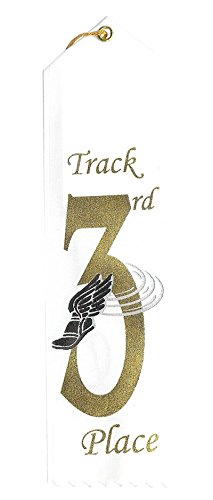 QuickTrophy 3rd Place Track Ribbons - 25 Pack
